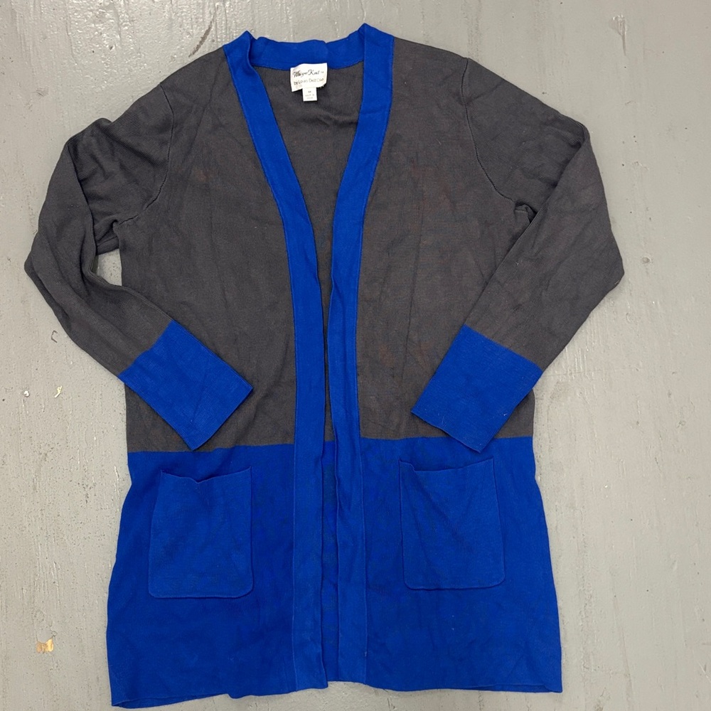 Gray and Blue Women's Cardigan